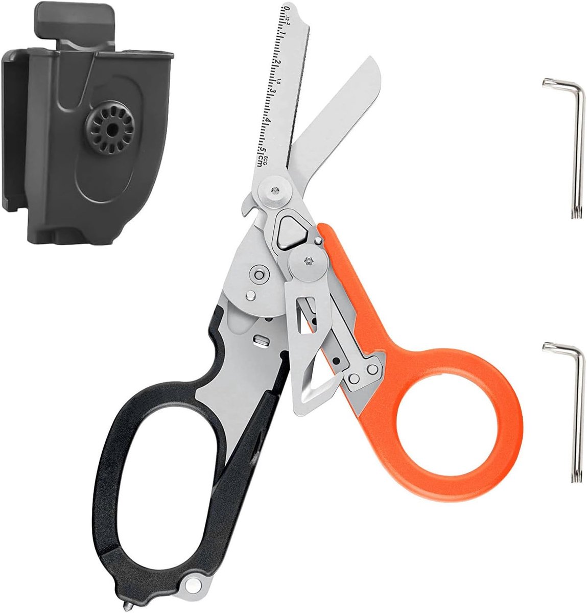 Raptor Response Emergency Scissors, Rescue Scissors with 6 Practical Trauma Scissors, Multitool, Foldable Scissor - ShopVlot
