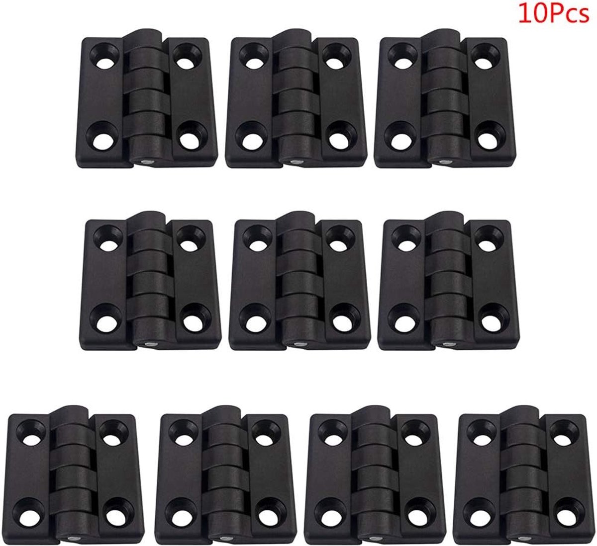 10 stuks zwarte nylon kunststof stootscharnieren, lade-sieraden voor kofferscharnieren voor houten kisten, kasten - ShopVlot
