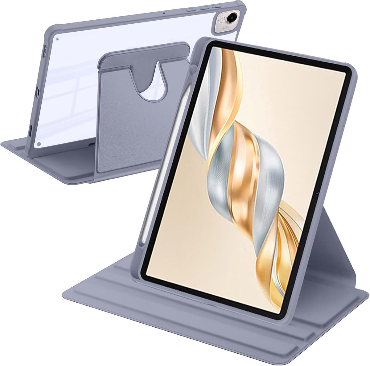 Tablet Hoes Rotating 11.5 Inch - Lavendel - 360° Rotatie - Schokbestendig met Penhouder - ShopVlot