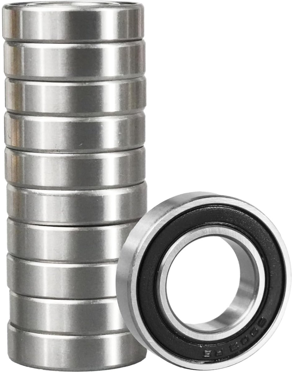 10pcs 6902 2RS Ball Bearing 15x28x7mm, 6902-2RS 6902RS Sealed Carbon Steel for Machinery and Tools (6902-2RS 10pcs) - ShopVlot