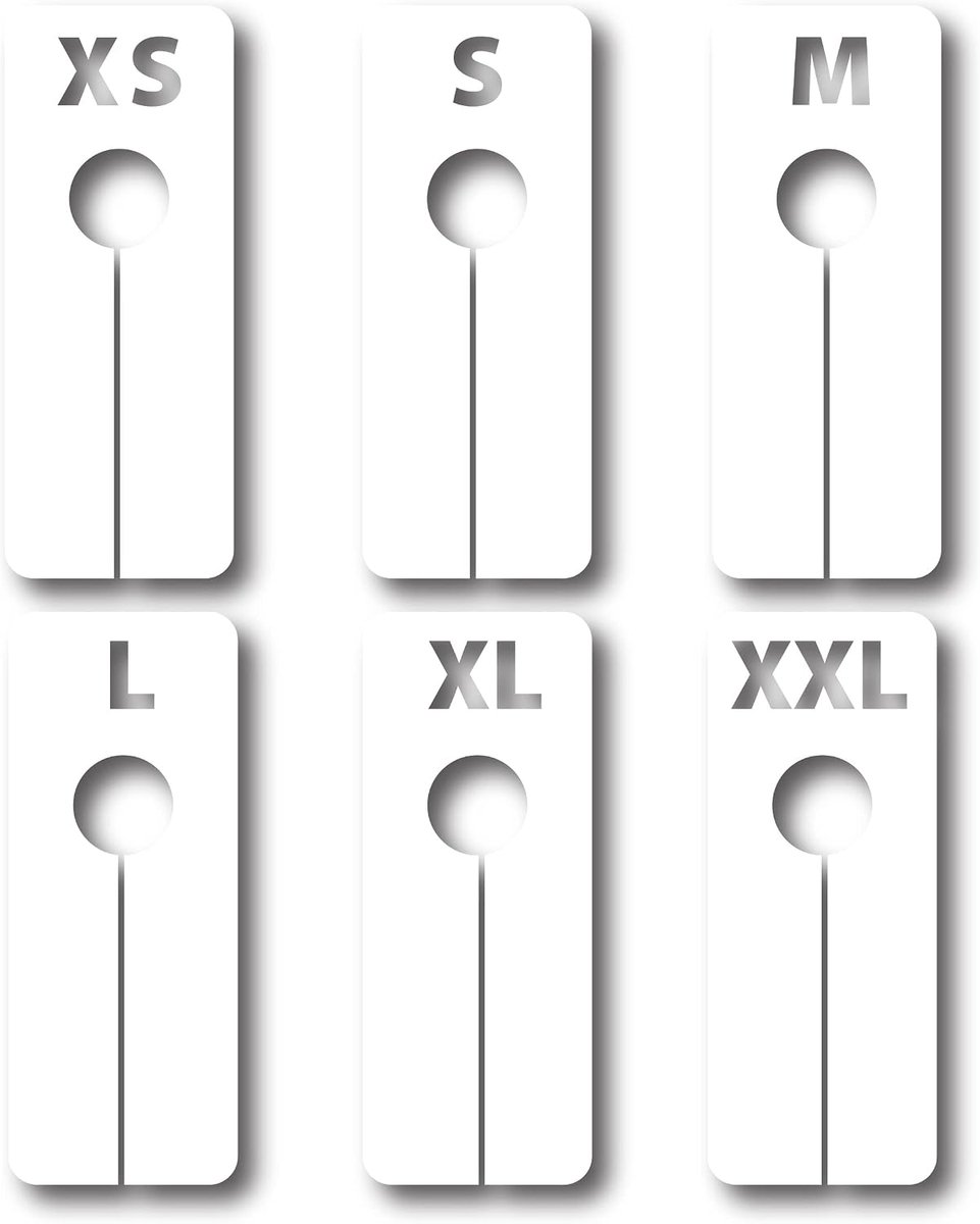30600-6 Dividers 20 x 8 cm - Hole Diameter 4 cm - White PVC - Universal Sizes XS S M L XL XXL - ShopVlot
