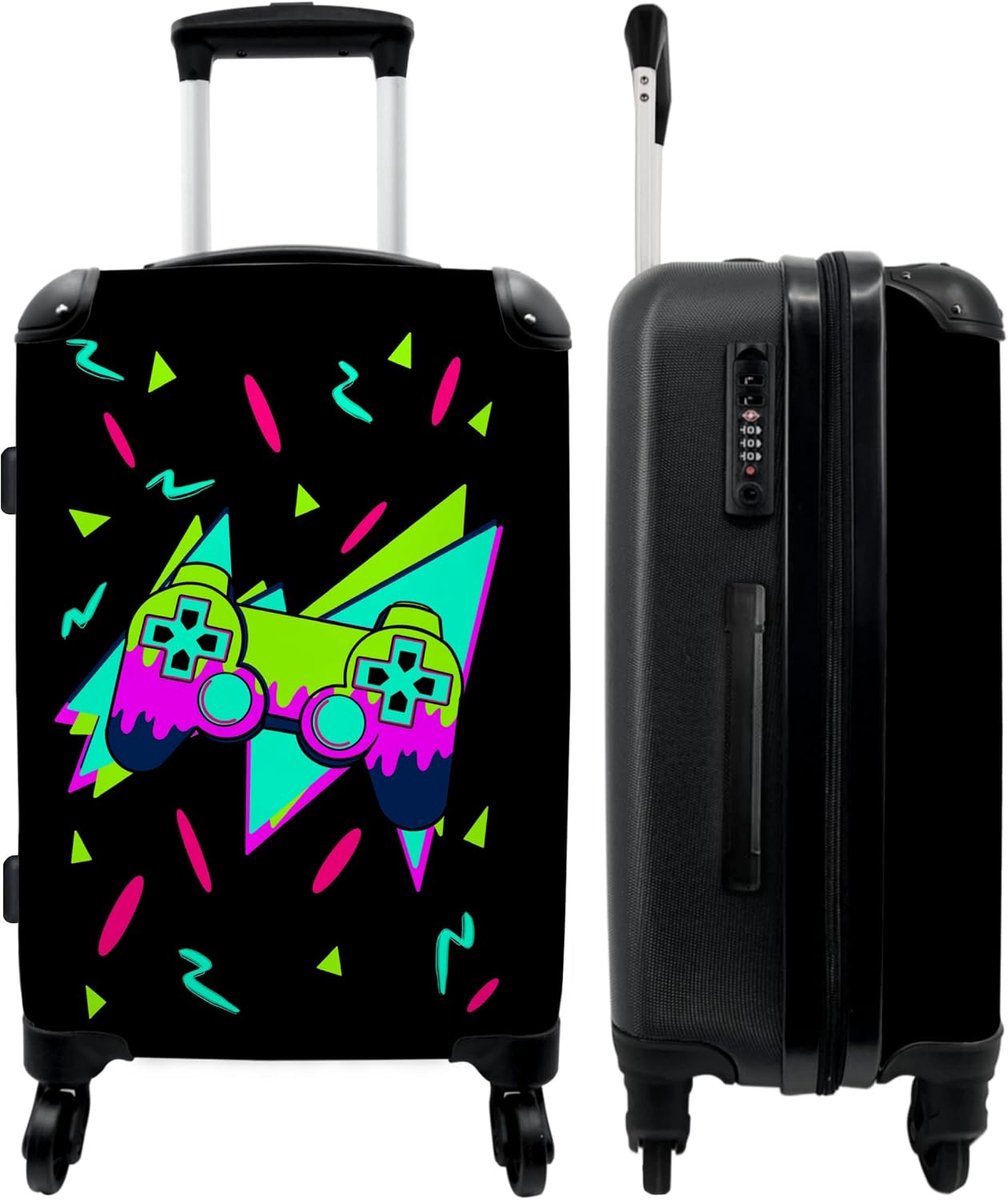 NoBoringSuitcases.com® Trolley Suitcase Travel Suitcase Large Gaming - Controller - Children - Colors - ShopVlot