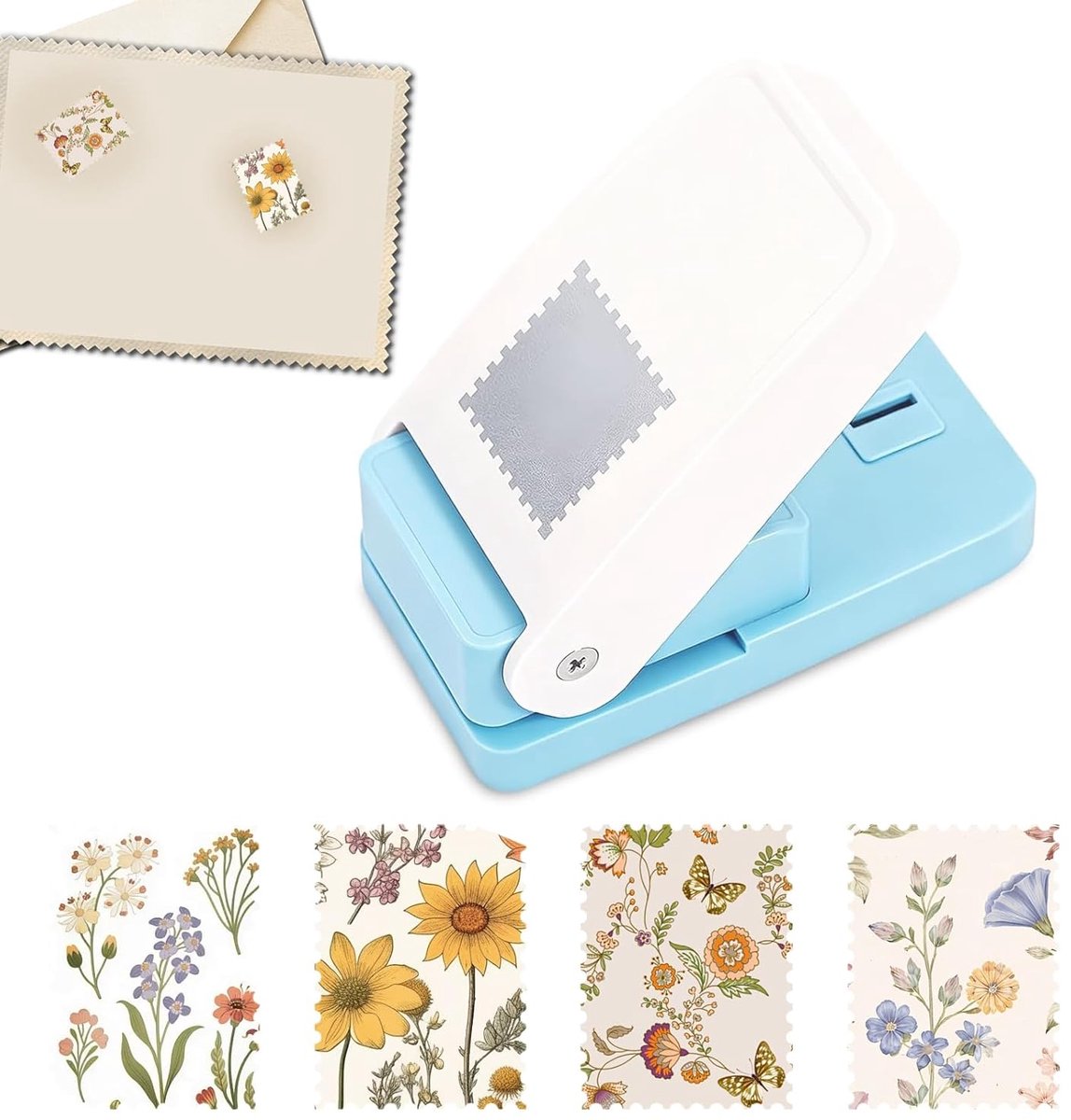 Stempelstans, stempelpons, 2,5 x 2,0 cm, rechthoekige letterpons, handgemaakte papierpons voor papierknutselen - ShopVlot