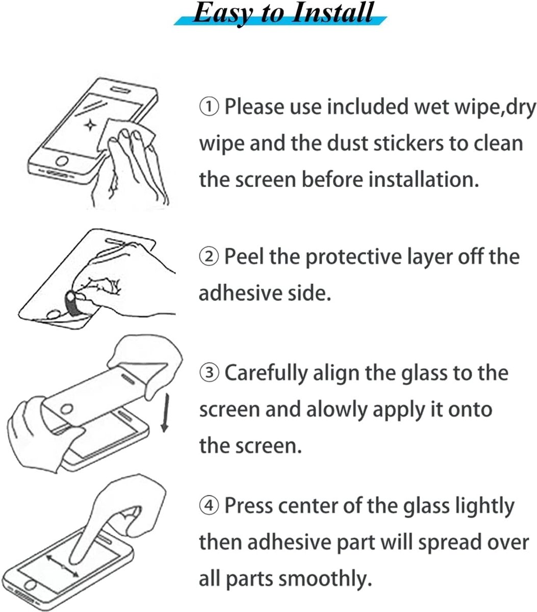 Xinyou Displaybeschermfolie, 9H pantserglas, 3 stuks, ultra-helder, anti-vingerafdruk, geschikt voor Samsung Galaxy - ShopVlot