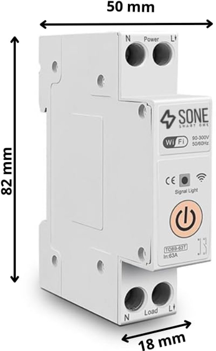 WIFI relay 16A TUYA SMART DIN-rail switch ON-OFF - ShopVlot