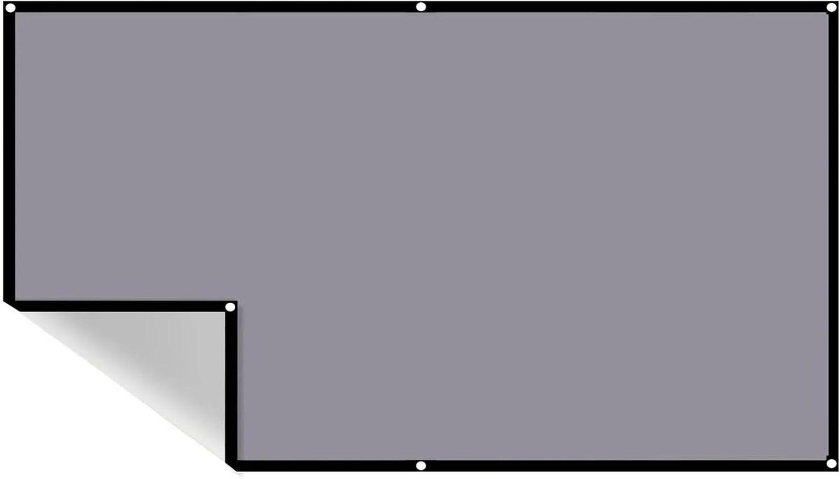 Projectorscherm - Projectiescherm - Thuisbioscoop Ervaren - Anti-licht - 92 inch - Wit
