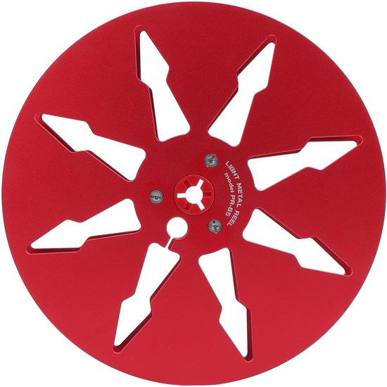 Lege Tapespoel - Aluminium Spoel - Geluidsopname - 8-Gaats Ontwerp - 7 inch - Rood — afbeelding 4
