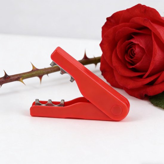 Doornentang Bloemist - Rozen stripper tang - Bloemen Schikken - Antislip Handgreep - 16 x 4 x 4 cm - Rood — afbeelding 3