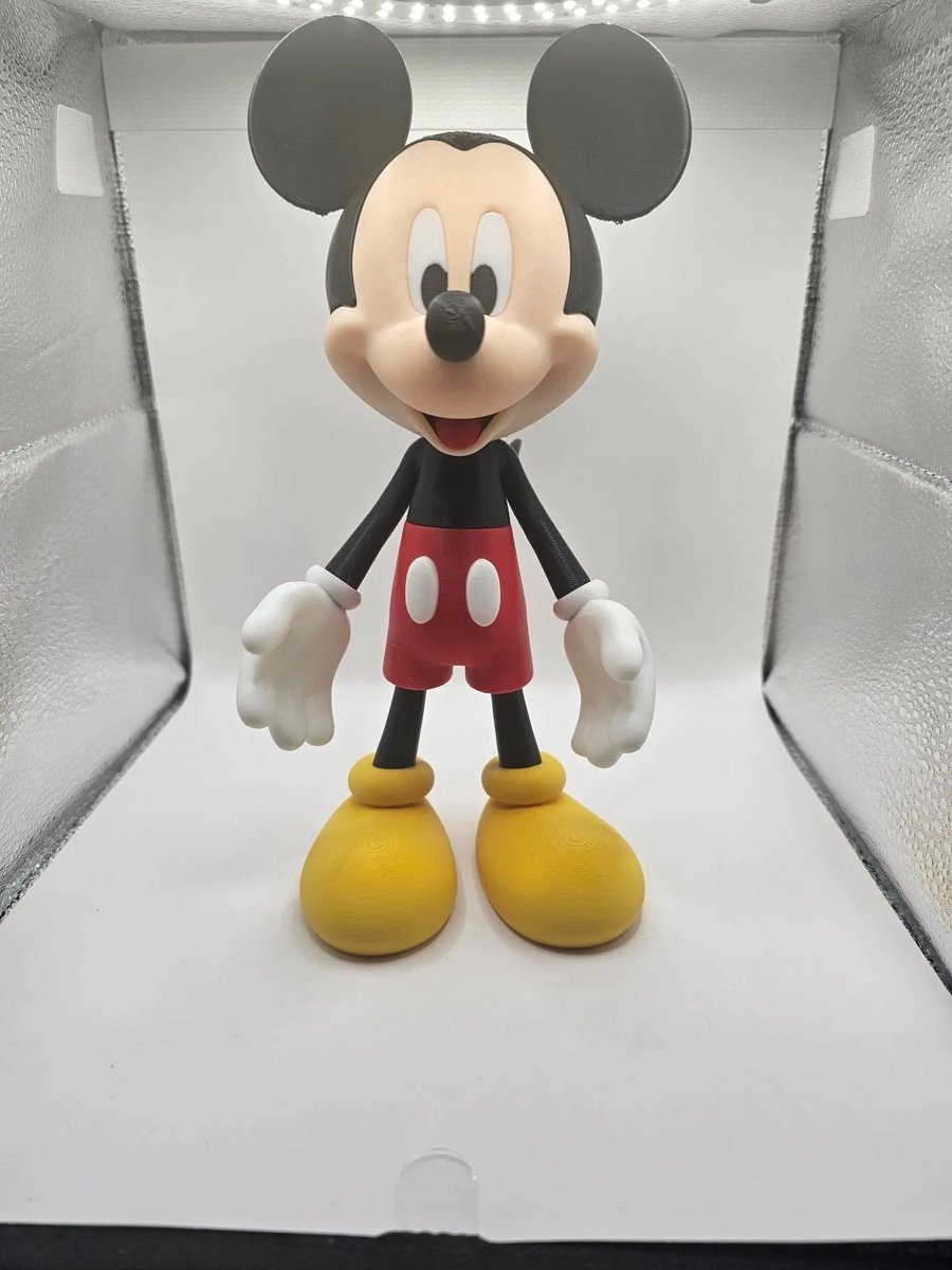 3D-geprint Retro Muis Beeldje – 22 cm – Verzamelbeeldje