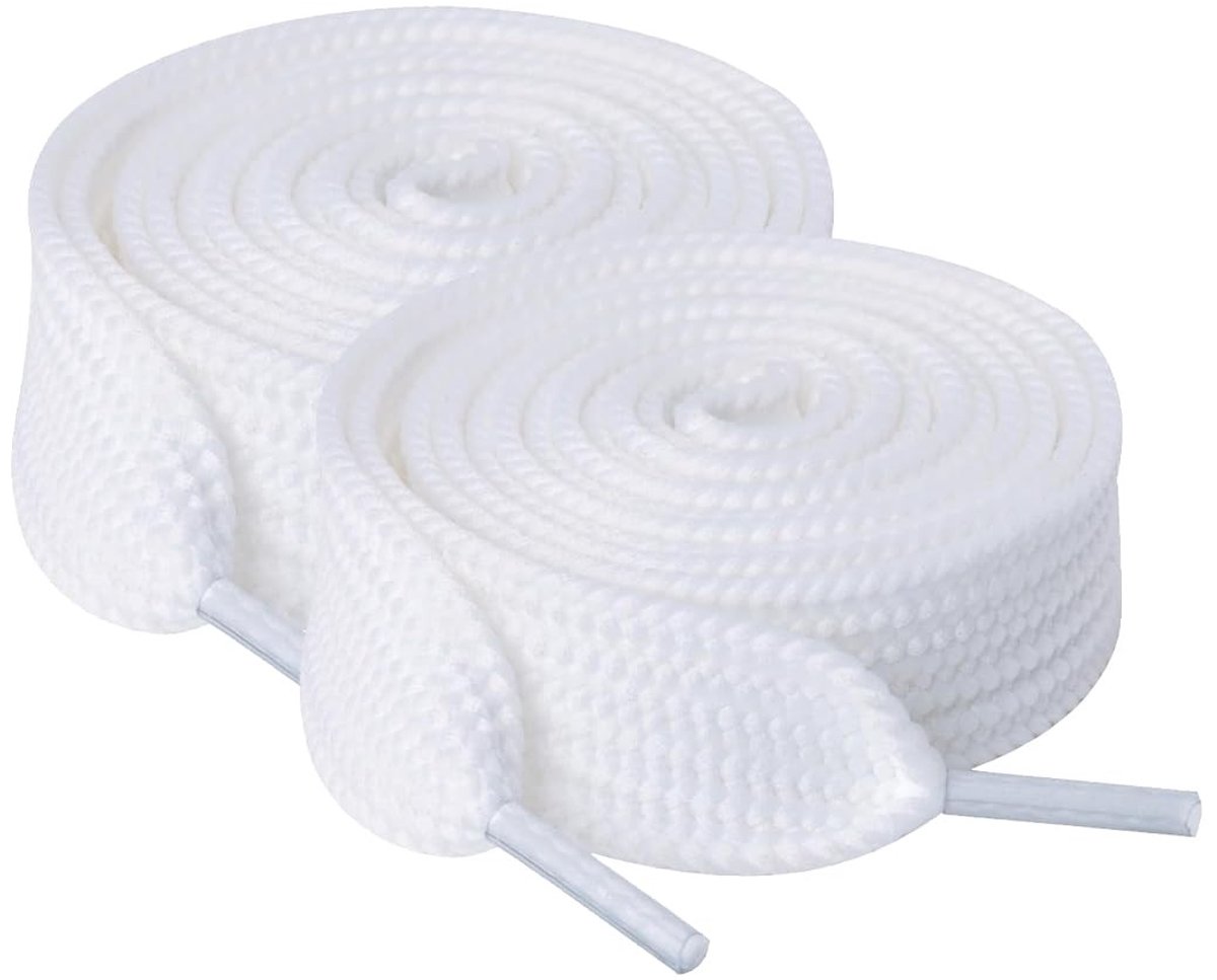 Dailygoods- Veterschoenen - 20 mm brede veters - Reserveveters - Hoogwaardig polyester - Geschikt voor sneakers/loafers - Vintage uitstraling