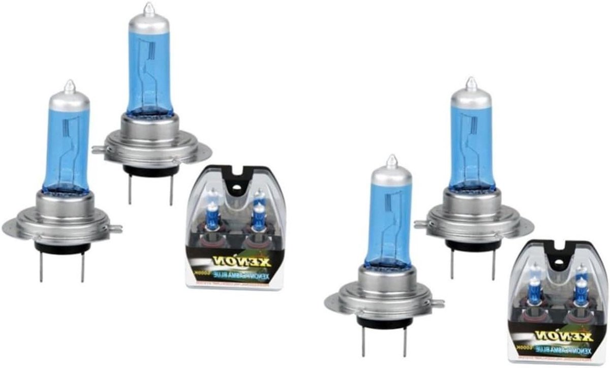Xenon Halogeen Lamp - Autolamp H7 - Verbeter Zicht - Ultra Wit Licht - 4 Stuks - Wit
