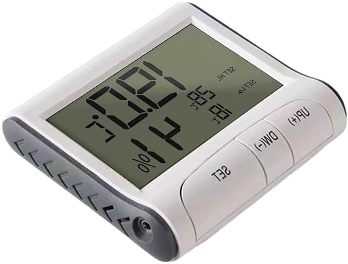Aquarium Thermometer - Digitale Thermostaat - Waterkwaliteit Meten - Magnetische Wandophanging - 13 cm Lengte - Zwart
