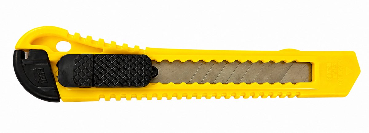 Elektrawebshop Afbreekmes 18mm geel - 213303