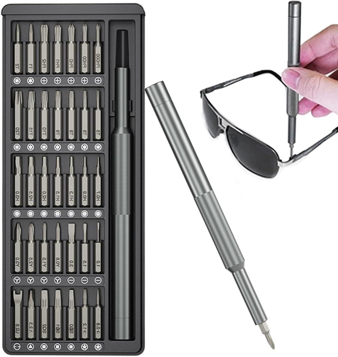 Schroevendraaierset - Mini gereedschap - Kleine reparaties - 37-delige set - Compact formaat - Niet gespecificeerd