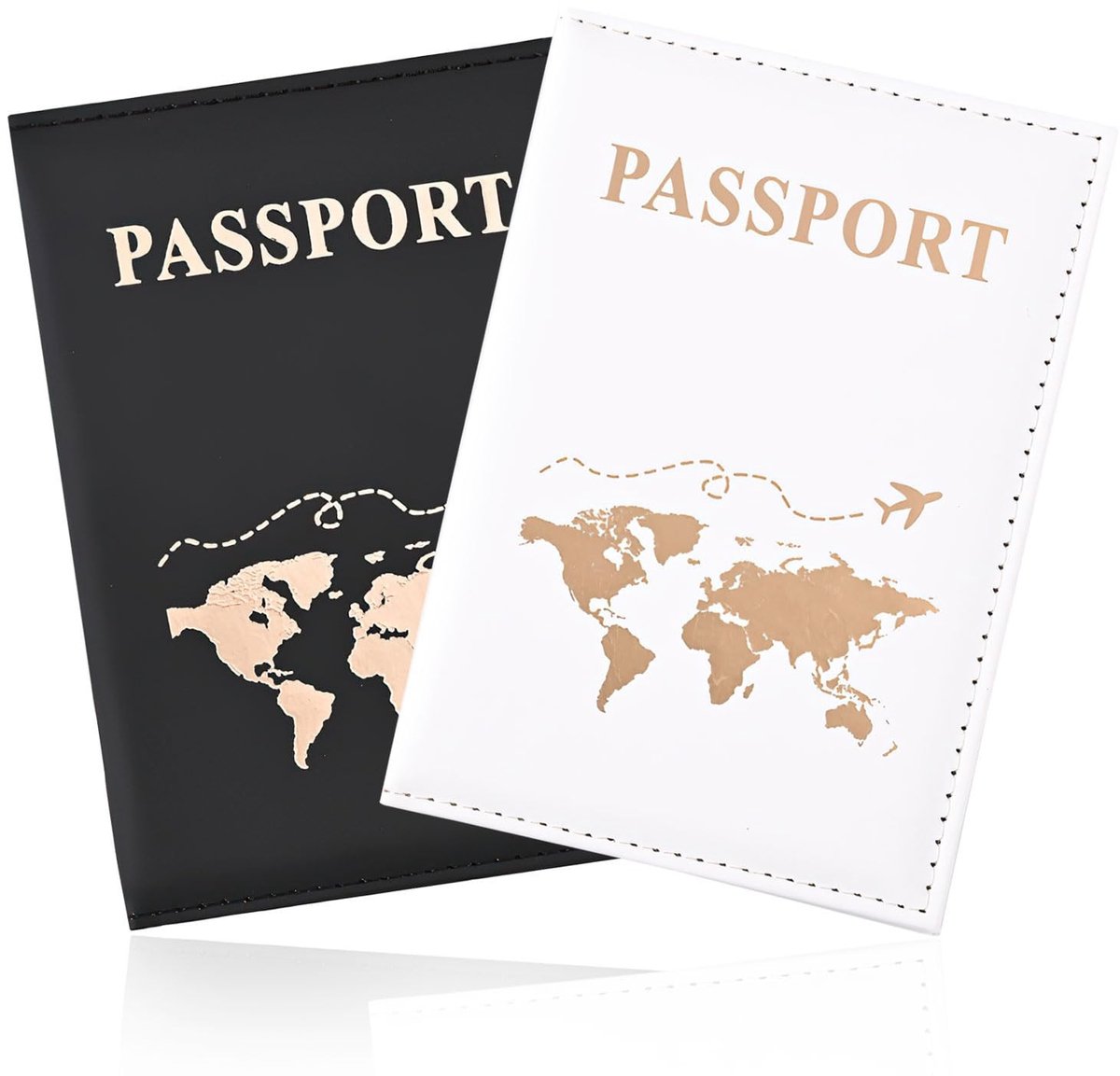 Dailygoods- Paspoorthouder Dun - Reisportemonnee - Leren Paspoorthoes - Lichtgewicht - Duurzaam - Perfect voor Reizen