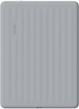 Grijze achterkant van de BOOX Go 6 (Gen II) e-reader met verticale ribbels en het BOOX logo.
