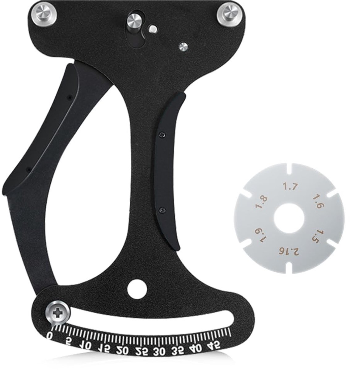 Dailygoods- Spakenmeter - Fiets Spaken Spanningmeter - Kalibratietool - Verstelbare Spakenmeter - Aluminium Legering - Draagbaar en Duurzaam