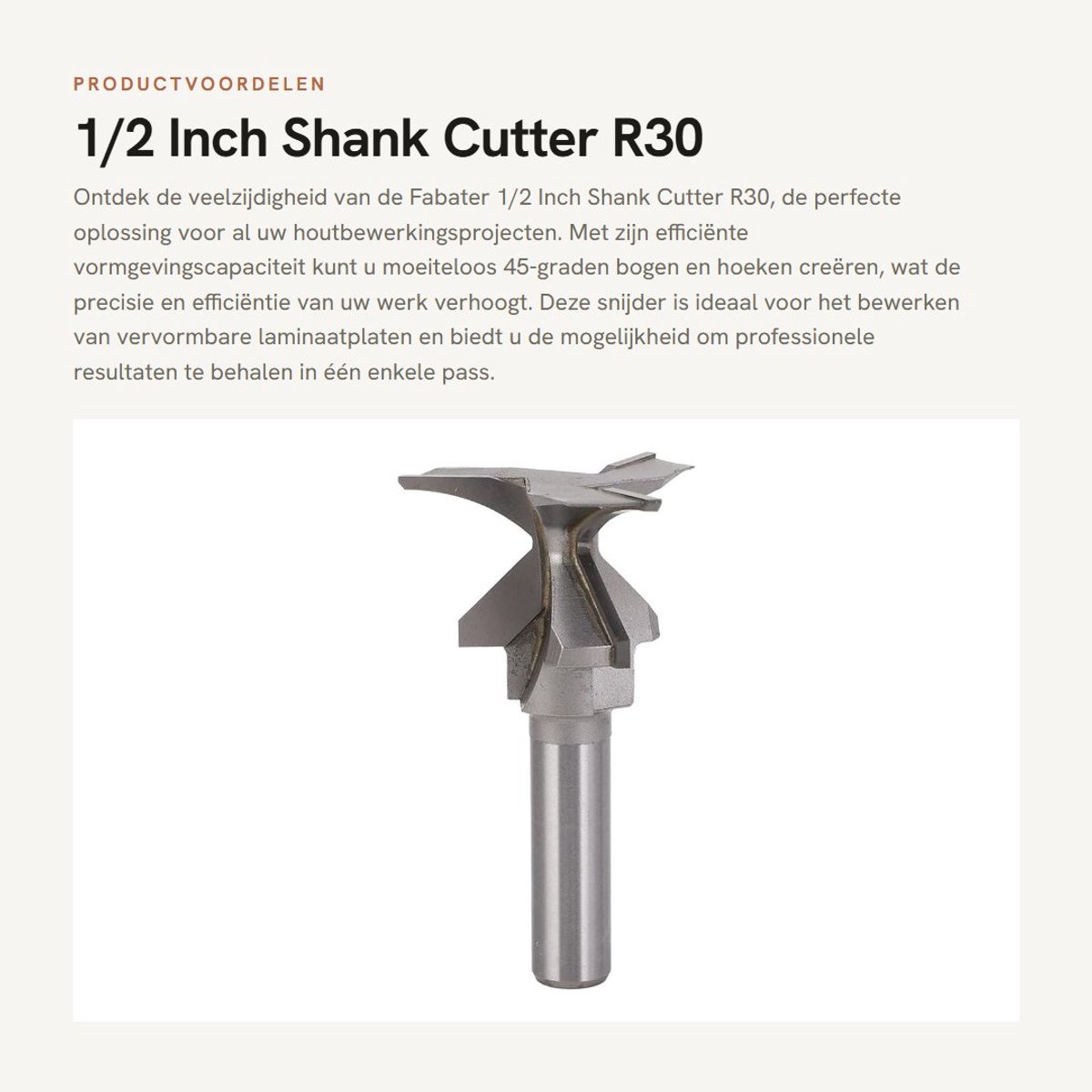 Dailygoods- Frezen 1/2 Inch - Efficiënt V-groef Bit - Schokbestendig Gereedschap - Verstelbare Snijkop - Duurzaam Cementstaal - Voor CNC/Machinegebruik - Frees