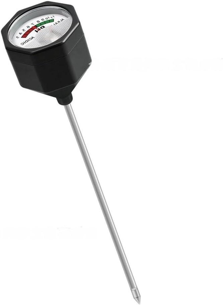Bodemmeter - Vochtigheidsmeter pH meter - Plantenverzorging - Dubbele functiesonde - 23 x 5 x 5 cm - Zwart