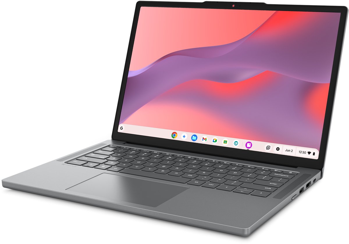 Lenovo Chrome 14ITN11 Intel N N355 Chromebook 35,6 cm (14") WUXGA 8 GB LPDDR5x-SDRAM 256 GB UFS Wi-Fi 6E (802.11ax) ChromeOS Grijs Engels thumbnail 4