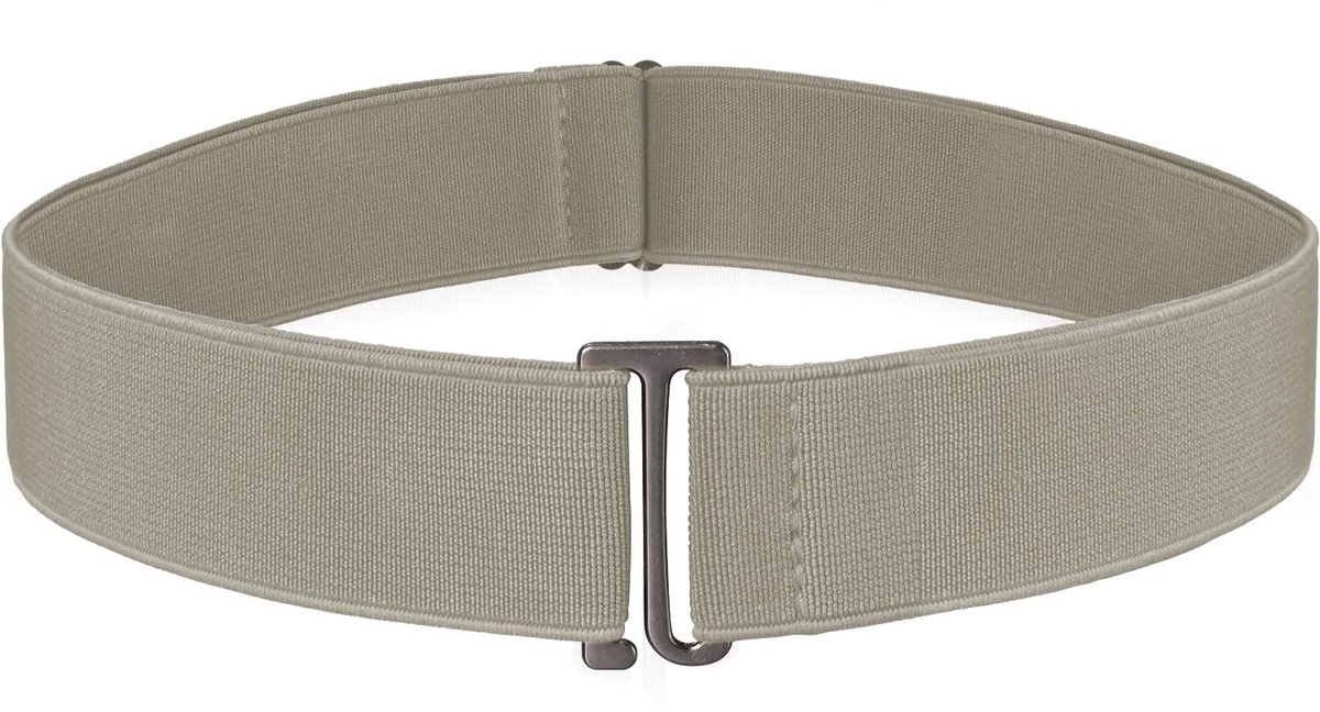 Dailygoods- Onzichtbare Riem - Verstelbare Elastische Riem - Platte Gesp - Stretch Riem - Riem voor Jeans/Broek - Afmetingen 100x3 cm