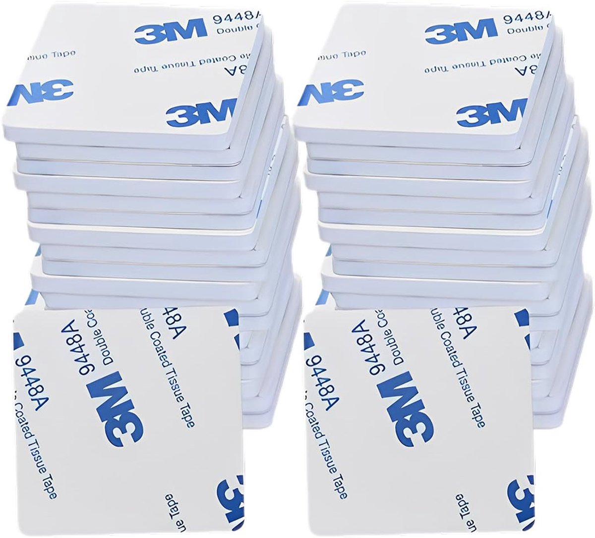 SnelShoppen - Pack van 40 Dubbelzijdige Lijmtapes, Extra Sterke Foam, Waterdichte Zelfklevende Pads, 40x40 mm, Perfect voor Thuis, Kantoor, Creatieve