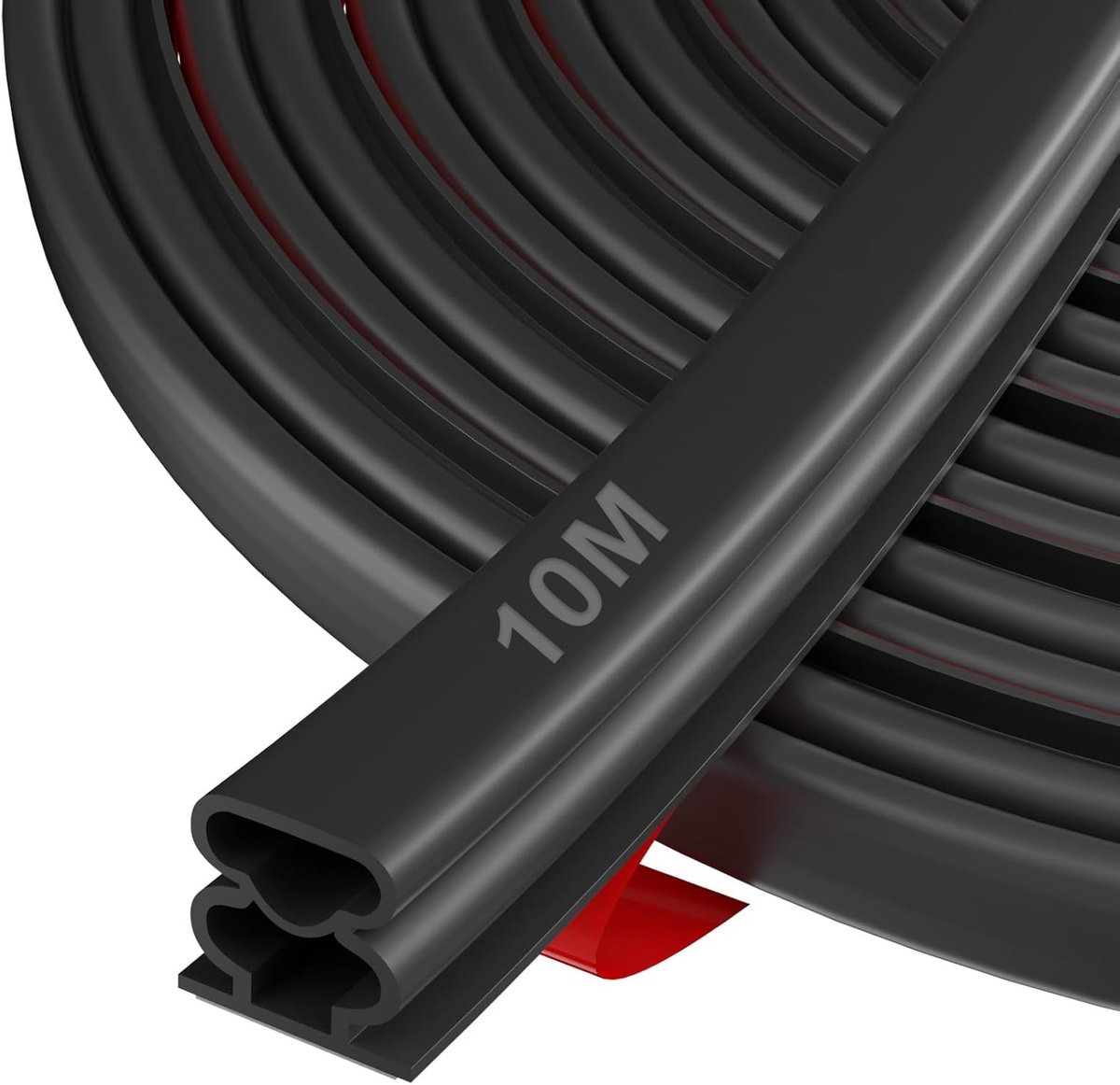 SnelShoppen - Rubber Deurafdichting, Zelfklevende Weerstrip, Waterdichte Luchtstopper voor Deuren & Ramen - Geluiddempende en Energiebesparende Oploss