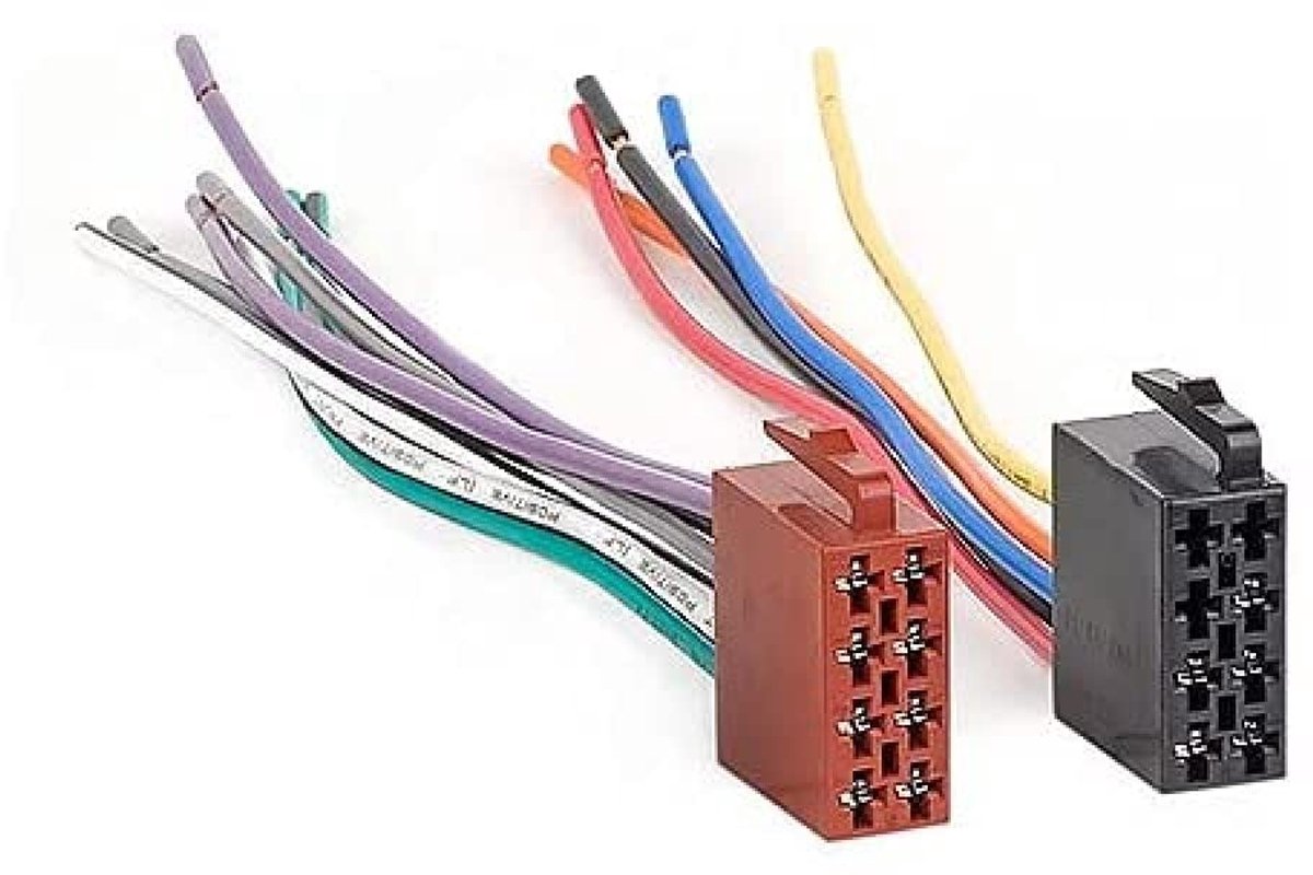 SnelShoppen - Audioproject A154 Car Radio Adapter ISO - Universele 2 x 8 Pin DIN Plug voor VW, Opel, Ford - Ideaal voor Nieuwe Radio en Accessoires