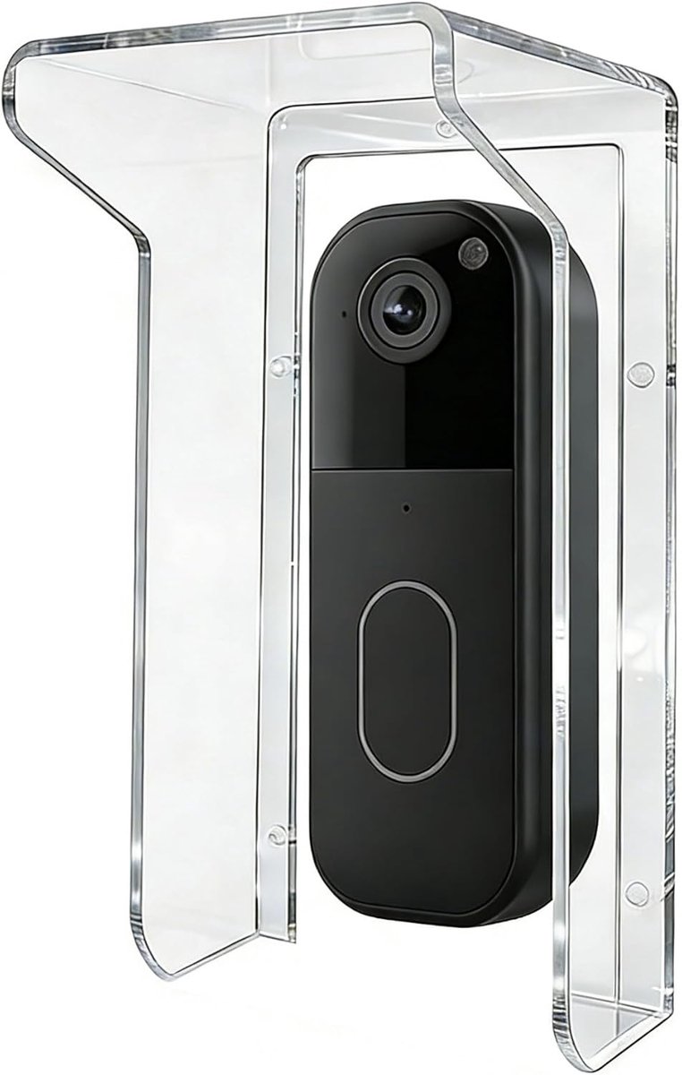 SnelShoppen - Doorbell Rain Cover - Transparante Regenbescherming voor Deurbellen - Water- en Zonbestendig - Geschikt voor de meeste Visuele Deurbelle