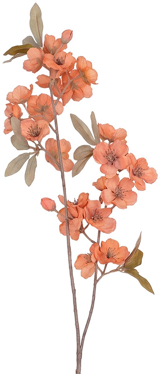 Clayre & Eef Kunstbloem Oranje Kunststof