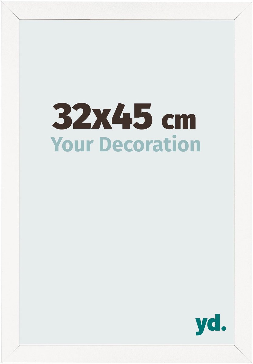 Your Decoration - Fotolijst 32x45 cm - MDF - Wit Hoogglans - Bologna