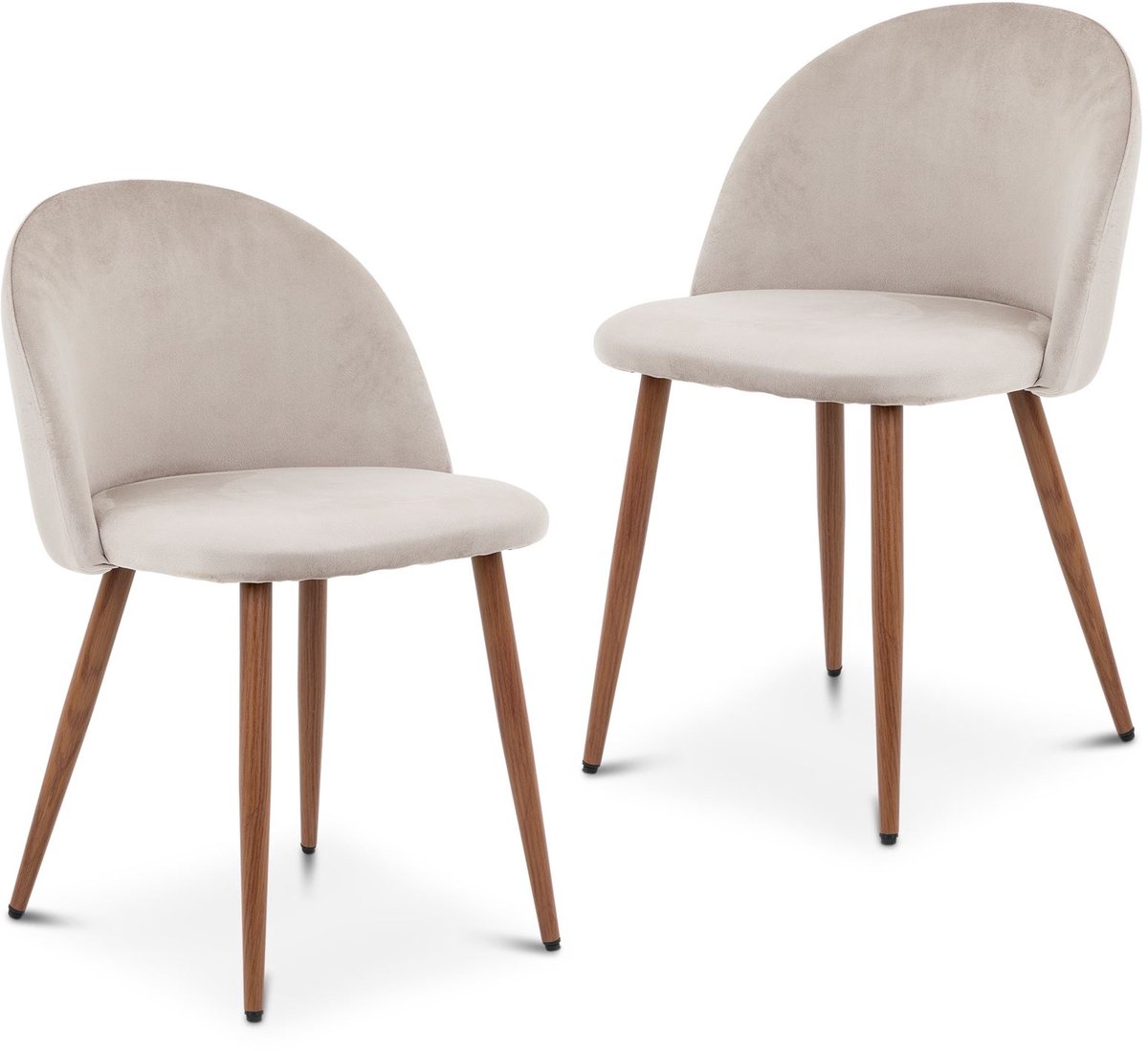 Eetkamerstoelen NAVIA, set van 2 – Lichtgrijs