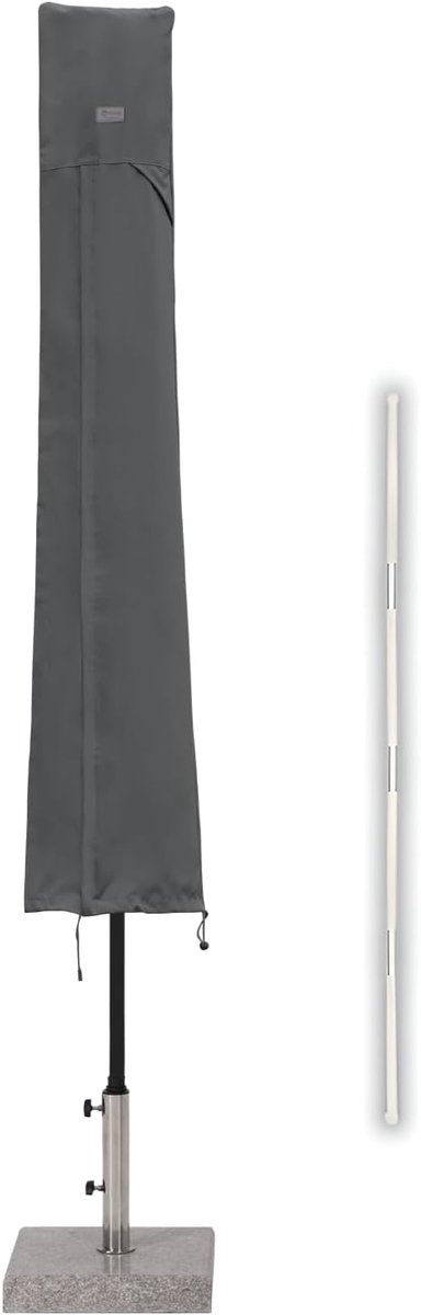 SnelShoppen - Parasol Beschermhoes 350 cm met Stokhoes, Waterdicht, UV-Bestendig, 190 x 30/50 cm, Tuin, Balkon, Markt, Voor Buitengebruik