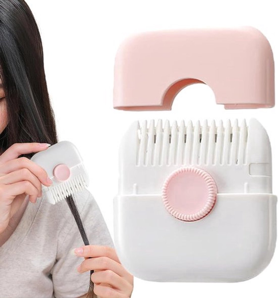 Trimmer voor gespleten haarpunten - Verwijderaar van gespleten haarpunten - 2-In-1 Tondeuse - Tondeuse - Haarknipper - Haartrimmer - Haarverwijderaar - Haarstyling-Apparaten - Voor Hoofdhaar - Voor Mannen En Vrouwen - Mini - Draagbaar - Roze