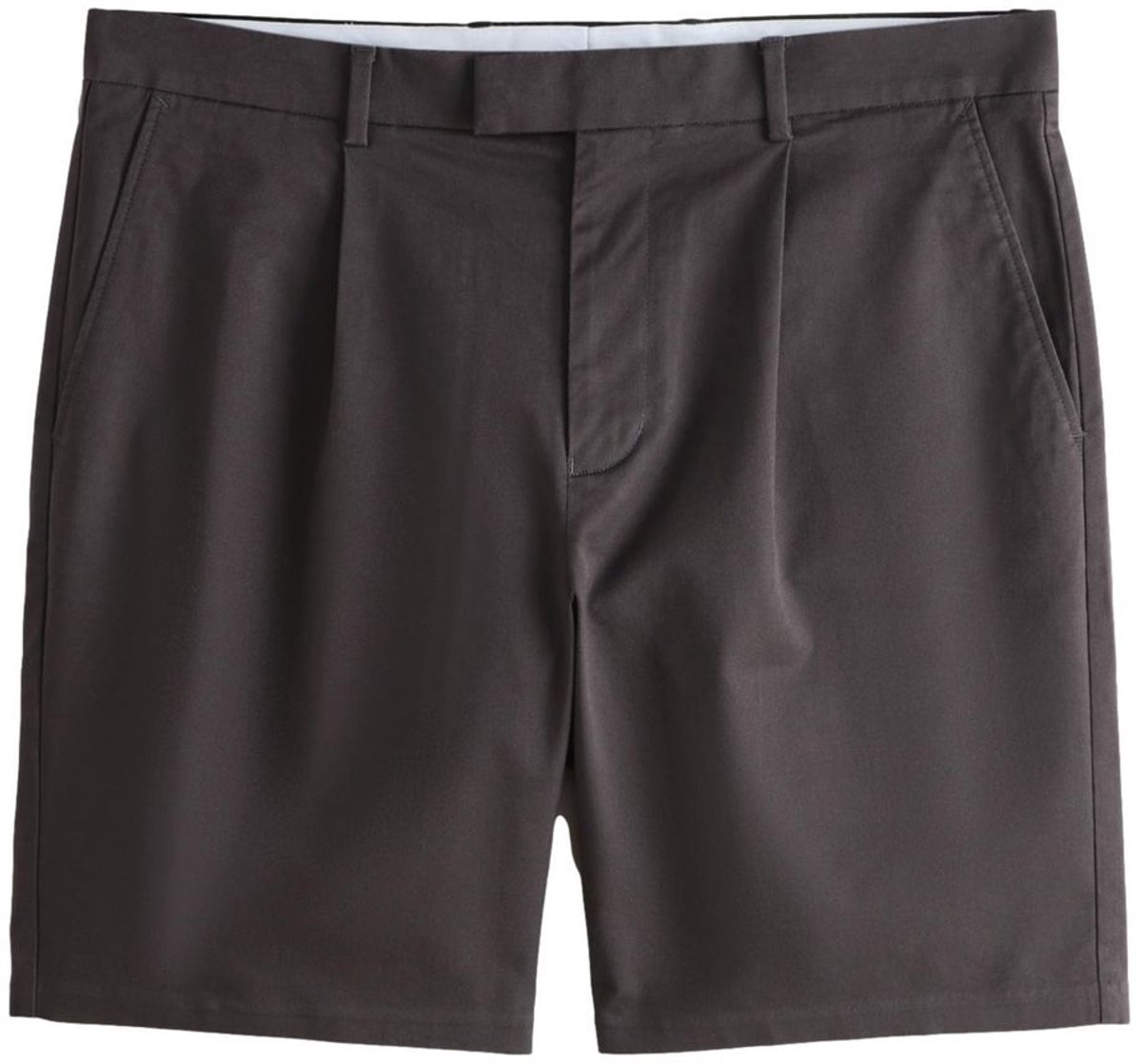 Next - Heren - Geplooide chinoshort - Bruin