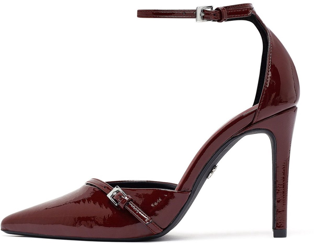 DERIMOD High Heeled Shoes Imitation Patent Leather High Heeled Shoes