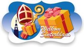 Feest bord Welkom Sinterklaas 43 cm - Sint en Piet welkomstborden