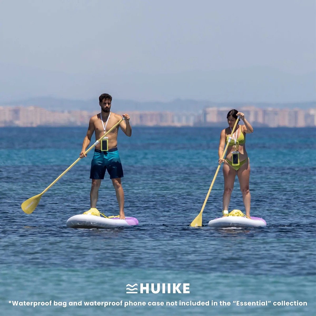 HUIIKE SUP Board - Opblaasbaar Paddle Board met Accessoires, Peddel, Vinnen, Pomp - Stand Up Paddle met Hoge Stabiliteit - 305 x 84 x 15 cm - Max. 130 kg – foto 7