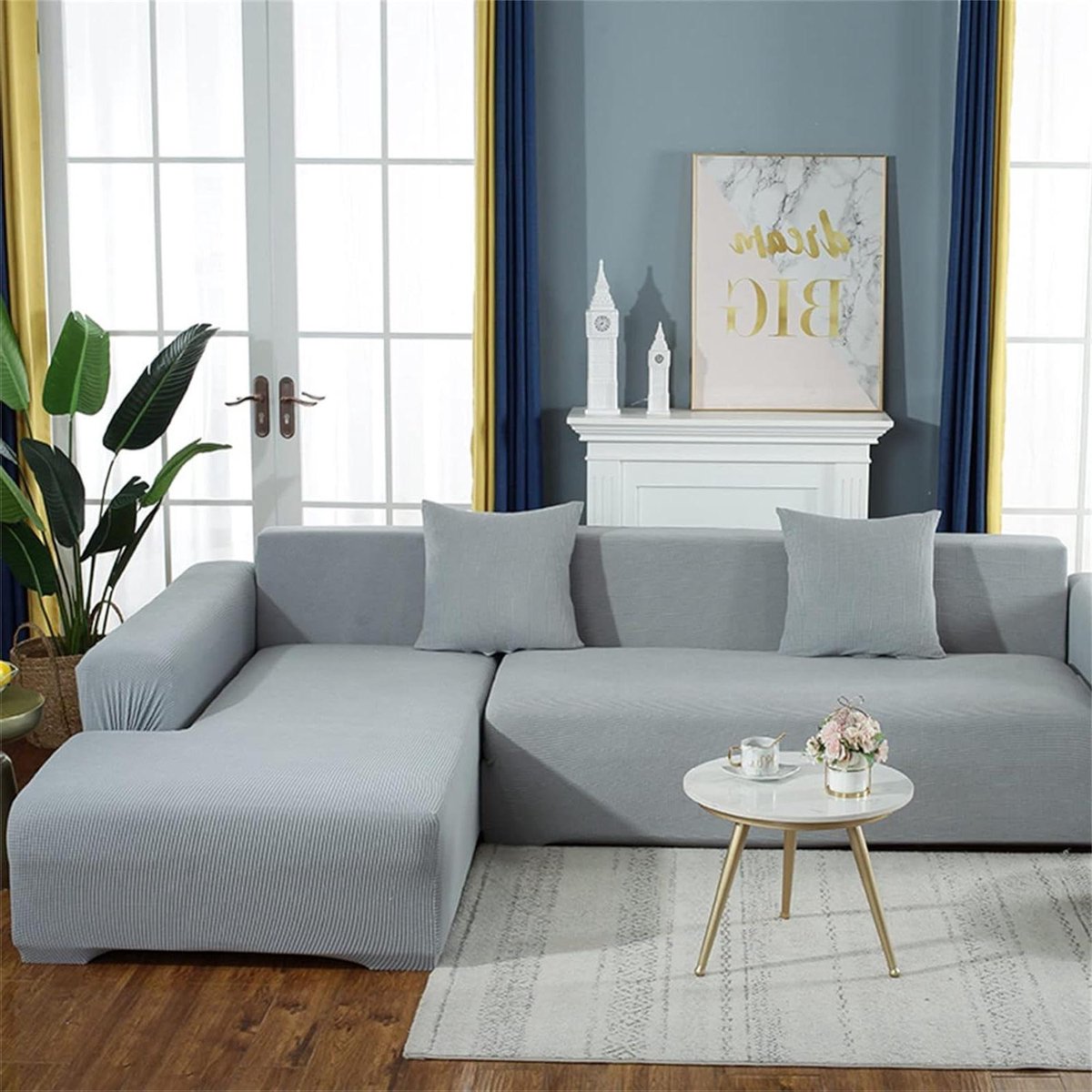 Sofa Hoes - Meubelbeschermer Bank - Interieur Vernieuwen - Antislip Materiaal - Universeel - Effene Kleuren