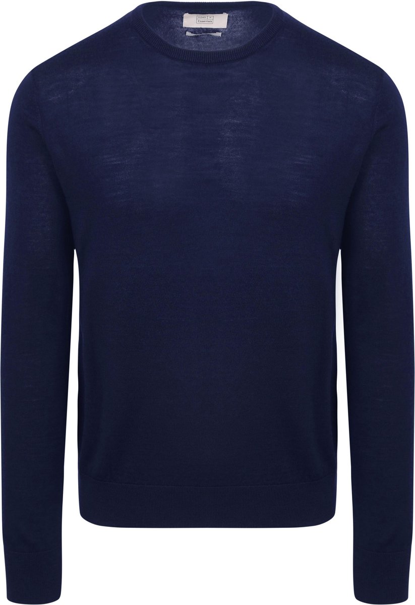 King Essentials The John Pullover Merino Navy - Maat L - Heren - Pullovers