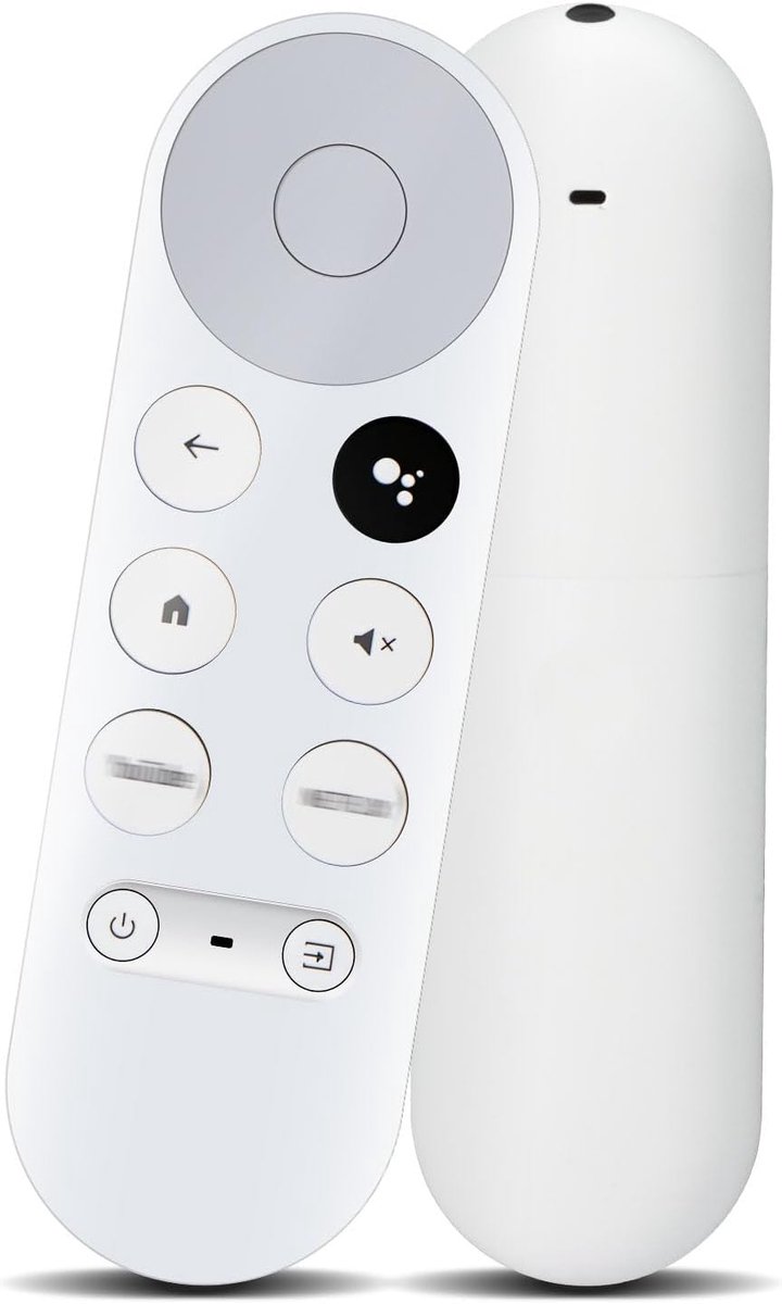 SnelShoppen - G9N9N Vervangende Afstandsbediening voor Google Chromecast TV 4K Snow - Bluetooth Stemafstandsbediening met Google Assistent - Compatibe