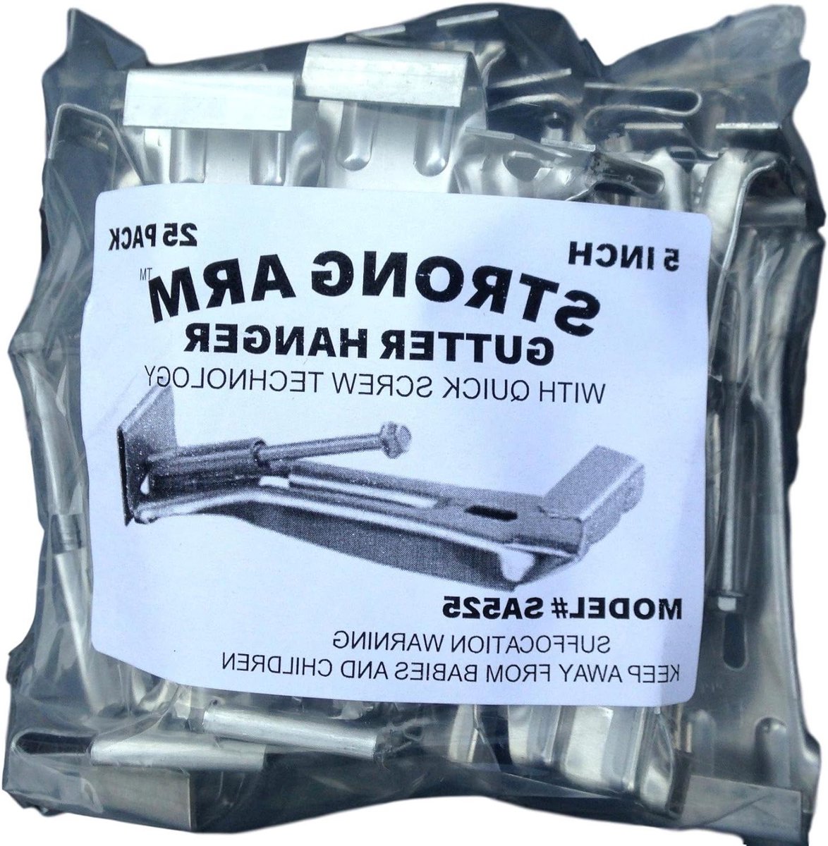 Goot Beugel - Dakgoot Hanger - Dakgoot Reparatie - Zware Klembevestiging - 5 inch - Satijn