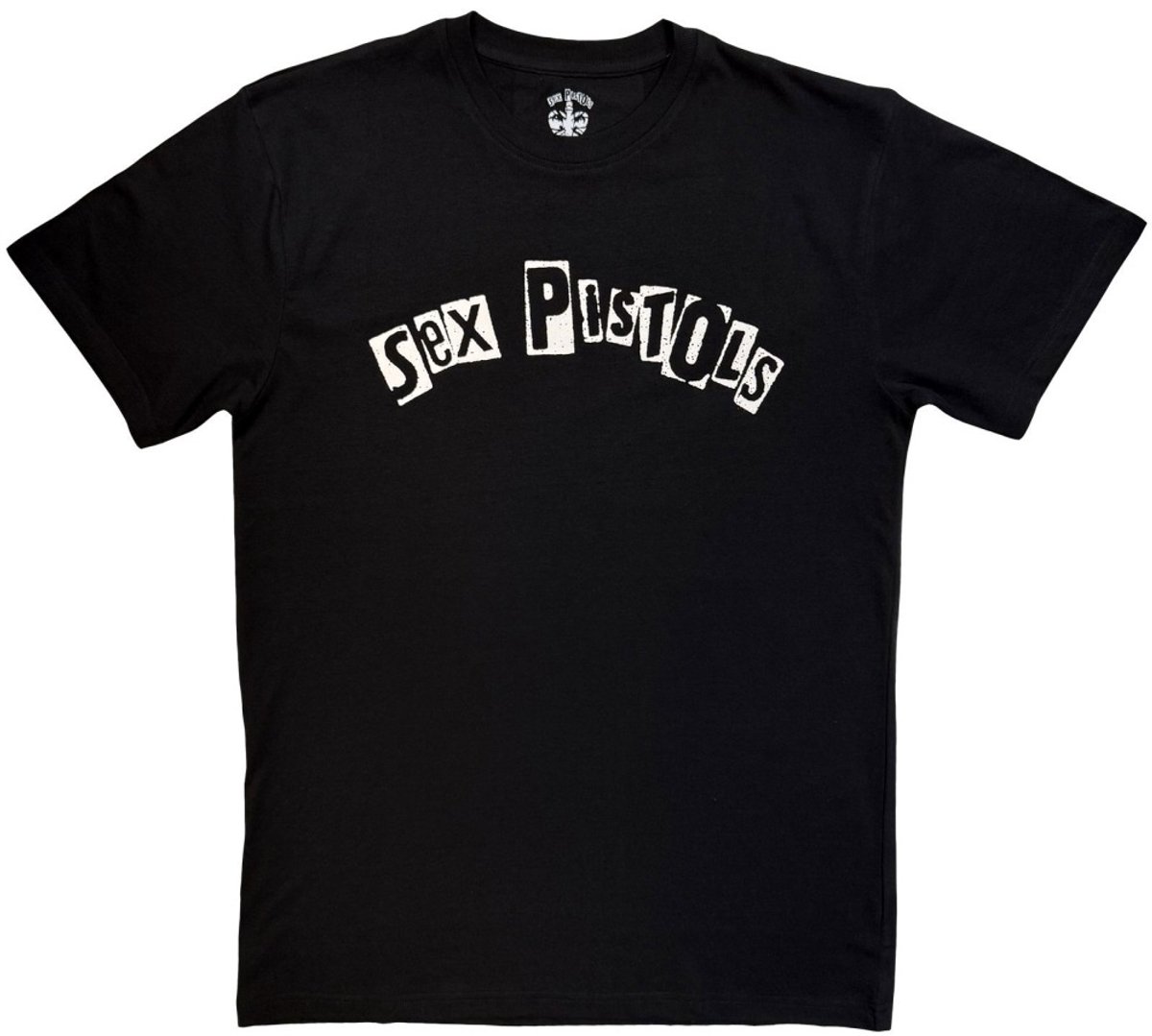 Sex Pistols - Logo Mono Heren Tshirt - S - Zwart/Wit