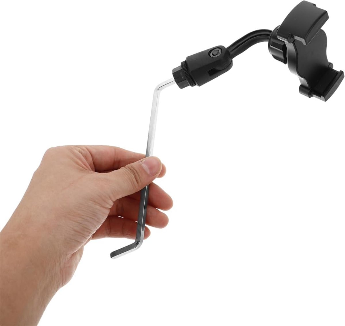 SnelShoppen - Saxophone Holder voor Mobiele Telefoon, Stabiele Saxofoon Telefoonhouder, Lichtgewicht Saxofoon Telefoonclip, Zwart, Ideaal voor Muzikan