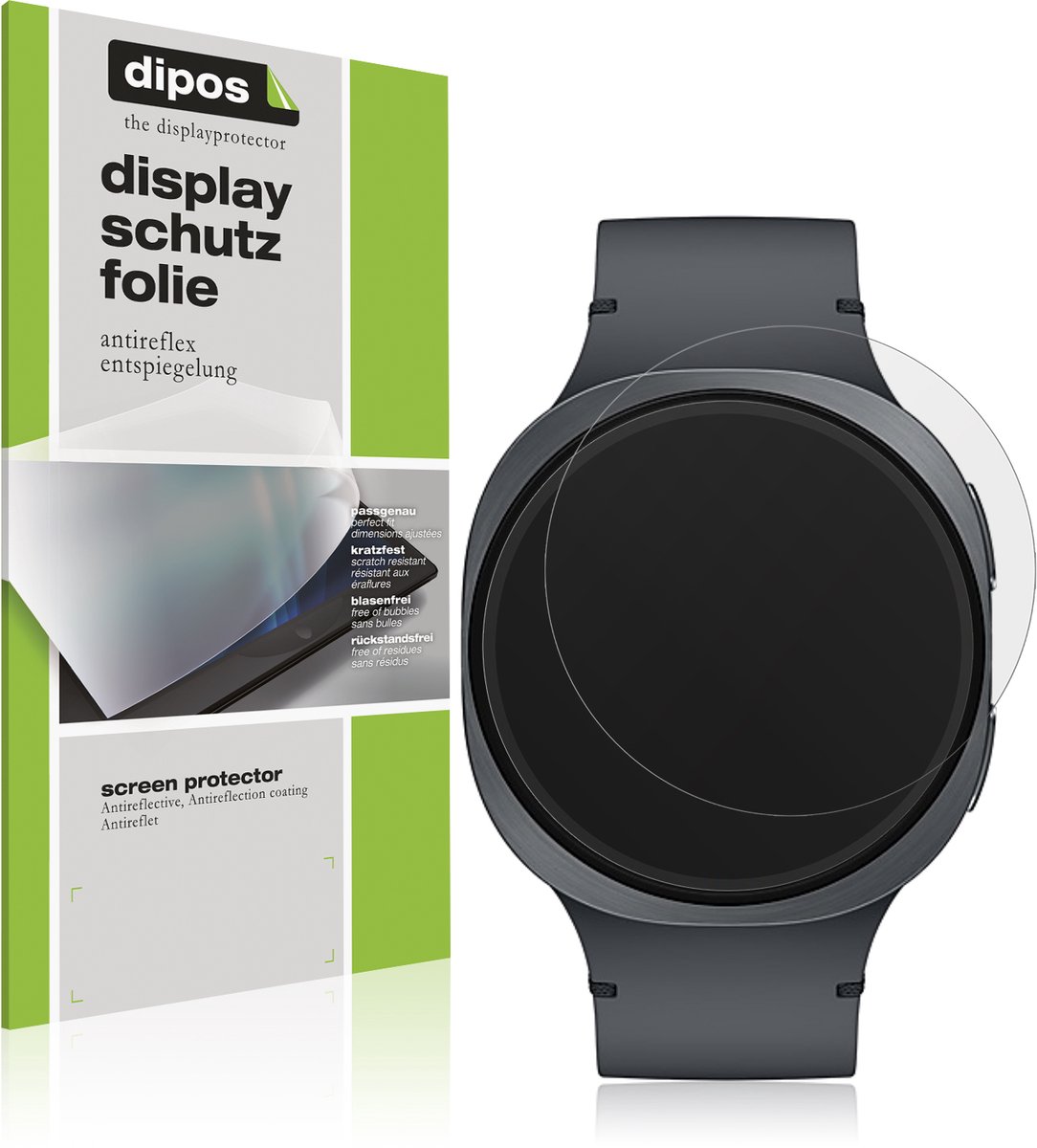 dipos – 6x Matte Beschermfolie geschikt voor Samsung Galaxy Watch8 40mm | Krasbestendige & antireflecterende Screenprotector Ultra-Thin