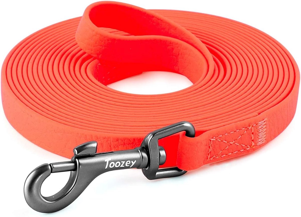 SnelShoppen - Waterdichte Hondenlijn 3m/5m/7m/10m/15m/20m met Handlus en Mesh Pocket, Robuuste Training Leash voor Grote en Kleine Honden, Perfect voo