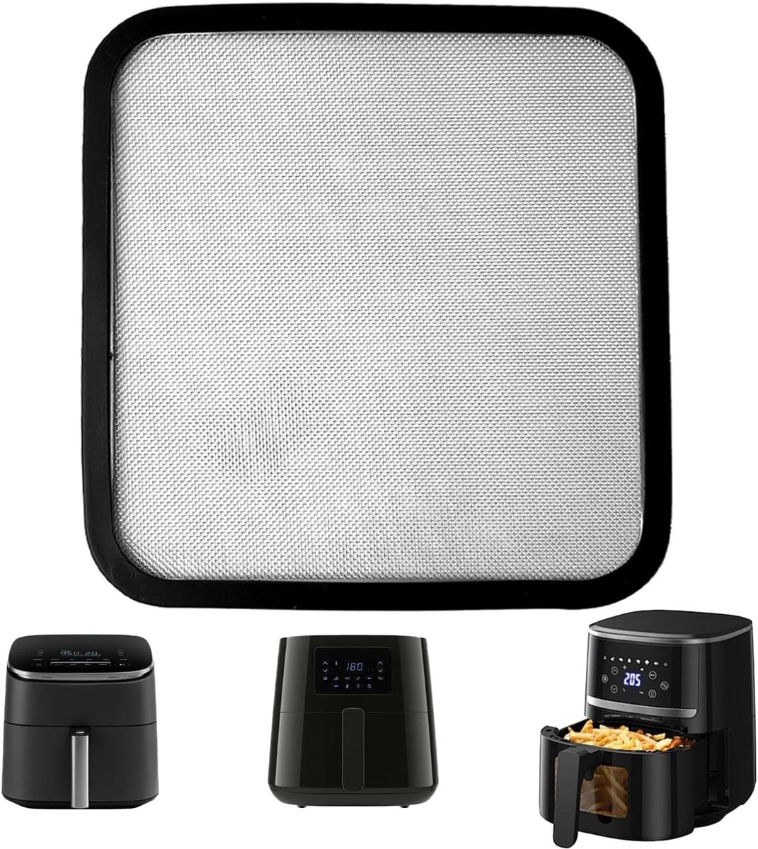 SnelShoppen Magnetische Spatbescherming voor Heteluchtfriteuse en Airfryer Hittebestendig Accessoire voor Philips en Cosori Effectieve Bescherming