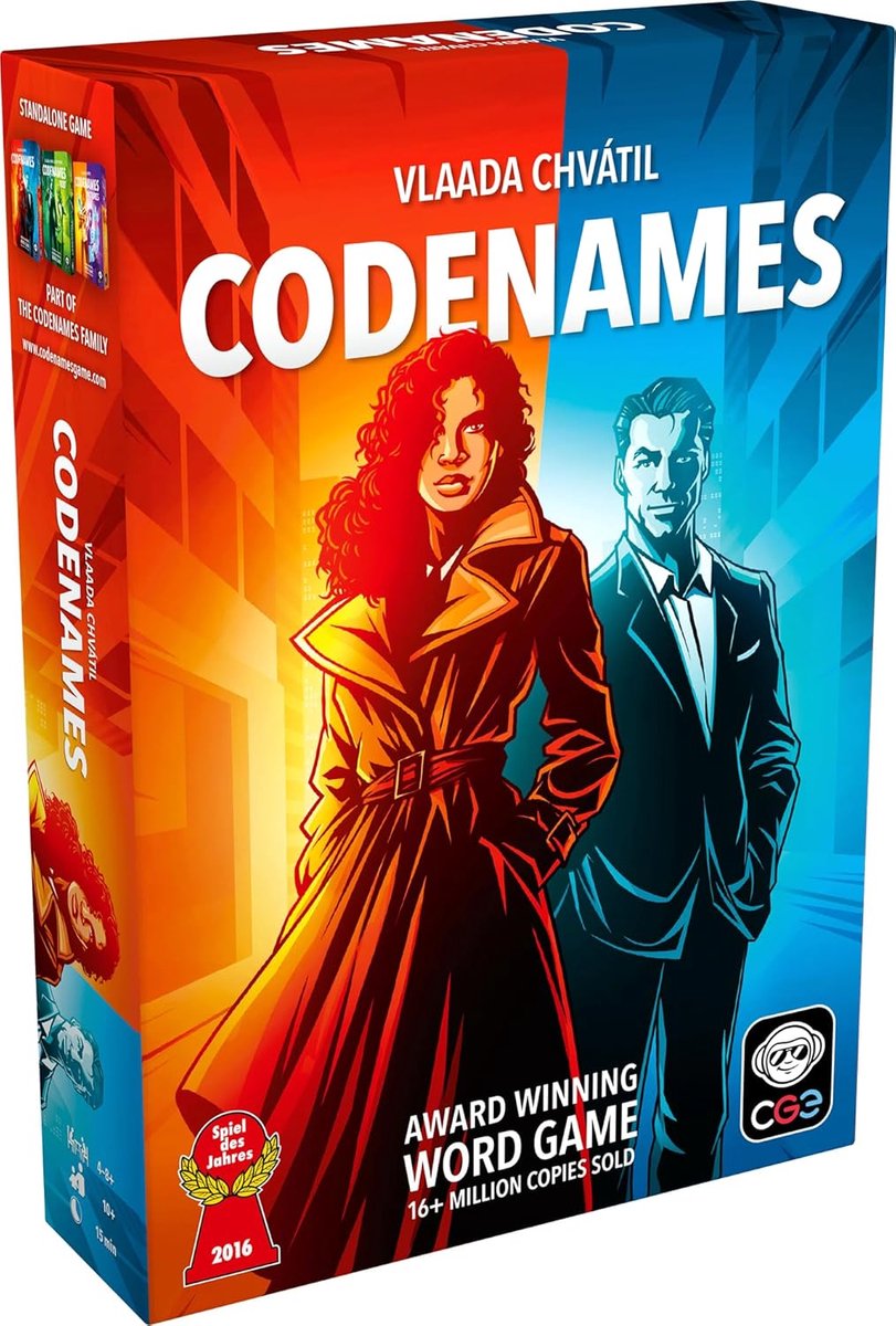 SnelShoppen - Codenames Bordspel - Top Secret Woordassociatie Spel voor Volwassenen en Kinderen - 4-8 Spelers - 15 Minuten Speeltijd - Perfect voor Fe