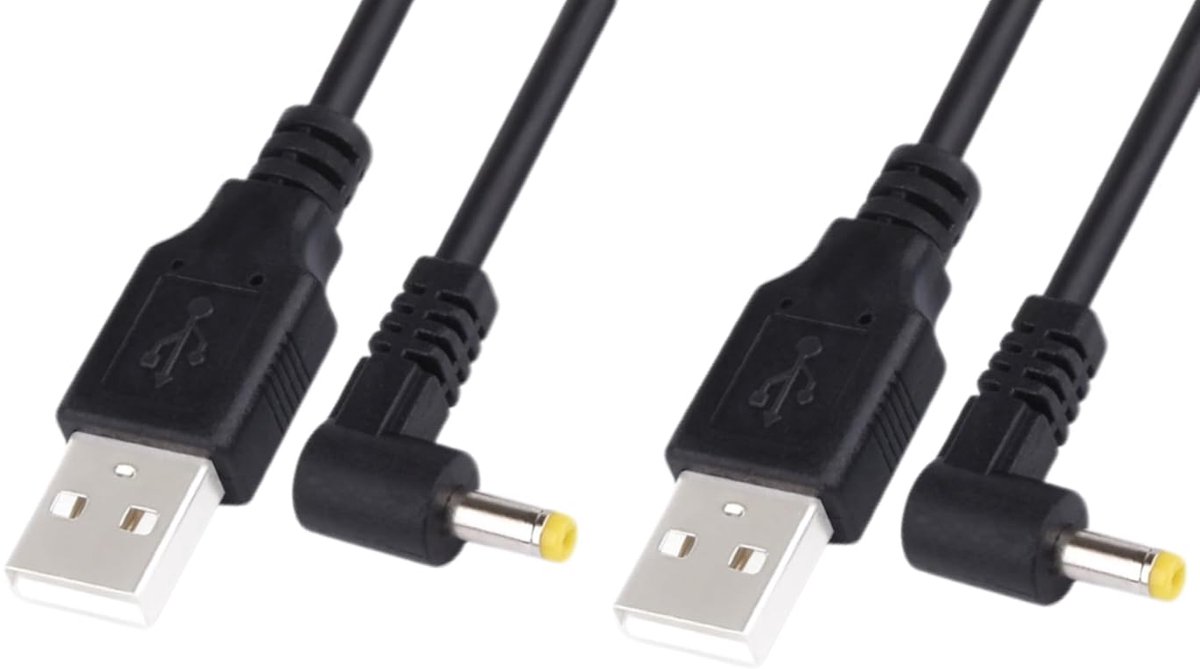 SnelShoppen - 2 Pack Vervangende USB Oplaadkabel voor Bloeddrukmeters - Compatibel met M2, M3, M6, M7, M10-IT, 705-IT en Meer - Hoogwaardige Kwaliteit