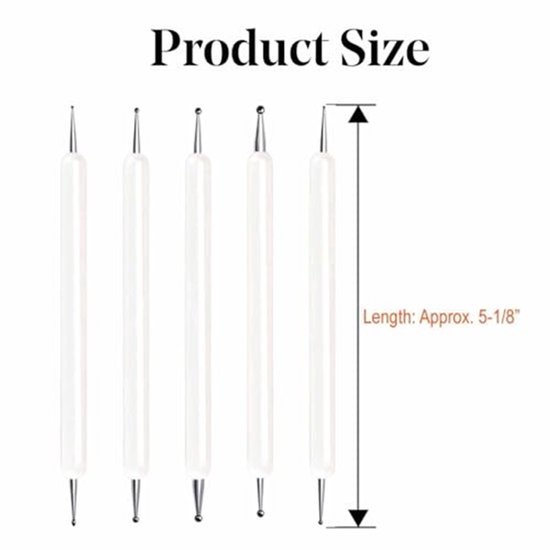 stuks embossing stylus set met verschillende grootte dubbele einde tracing dotting tool stylus voor carbon transfer papier mandala rock schilderen, aardewerk klei ambacht, embossing kunst — afbeelding 4